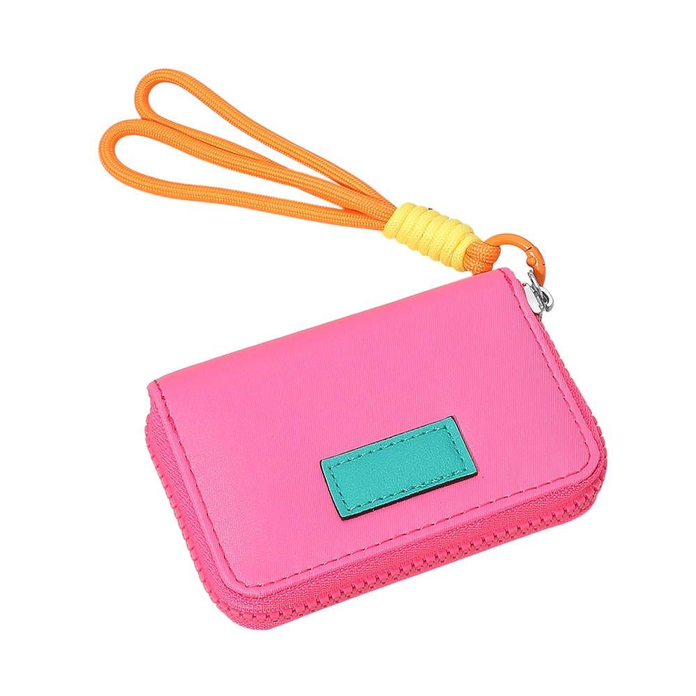 Madeline Love Fuchsia Compact Zip Around Mini Wallet - Bags & Wallets - desc