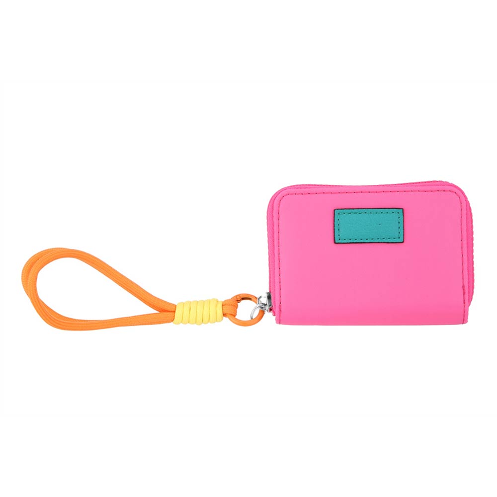 Madeline Love Fuchsia Compact Zip Around Mini Wallet - Bags & Wallets - extra