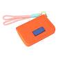Madeline Love Orange Compact Zip Around Mini Wallet - Bags & Wallets - desc