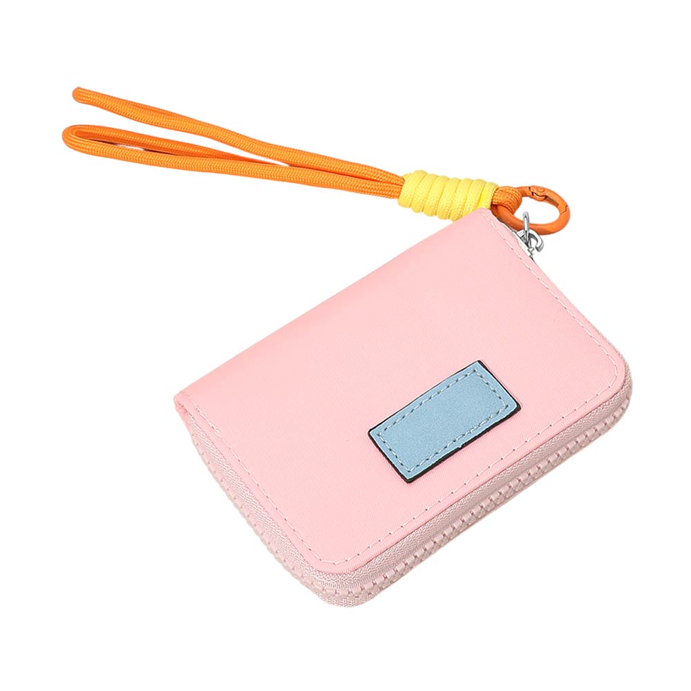 Madeline Love Pink Compact Zip Around Mini Wallet - Bags & Wallets - desc