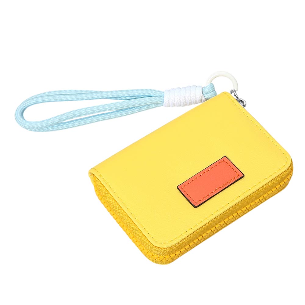 Madeline Love Yellow Compact Zip Around Mini Wallet - Bags & Wallets - desc