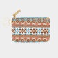 Madeline Love Brown, Turquoise Boho Aztec Patterned ID Wallet Detachable Lanyard - Bags & Wallets