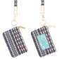 Madeline Love Gray, Multi Boho Aztec Patterned ID Wallet Detachable Lanyard - Bags & Wallets - extra