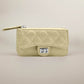 Madeline Love Gold Quilted Faux leather Compact Card Holder Keychain Wallet - Bags & Wallets