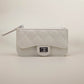 Madeline Love Ivory Quilted Faux leather Compact Card Holder Keychain Wallet - Bags & Wallets