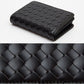 Madeline Love Green, Lime Faux Leather Basket Weave Fold Card Holder Wallet - Bags & Wallets - desc
