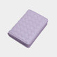 Madeline Love Purple Faux Leather Basket Weave Fold Card Holder Wallet - Bags & Wallets