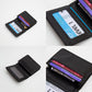 Madeline Love Turquoise Faux Leather Basket Weave Fold Card Holder Wallet - Bags & Wallets - extra