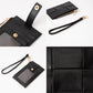 Madeline Love Light, Pink Faux Leather Weave Flat Wristlet Card / Coin Wallet - Bags & Wallets - extra