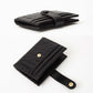 Madeline Love Gray Faux Leather Classic Woven Card Holder Wallet - Bags & Wallets - extra