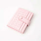 Madeline Love Light, Pink Faux Leather Classic Woven Card Holder Wallet - Bags & Wallets