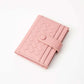 Madeline Love Pink Faux Leather Classic Woven Card Holder Wallet - Bags & Wallets