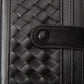 Madeline Love White Faux Leather Classic Woven Card Holder Wallet - Bags & Wallets - extra
