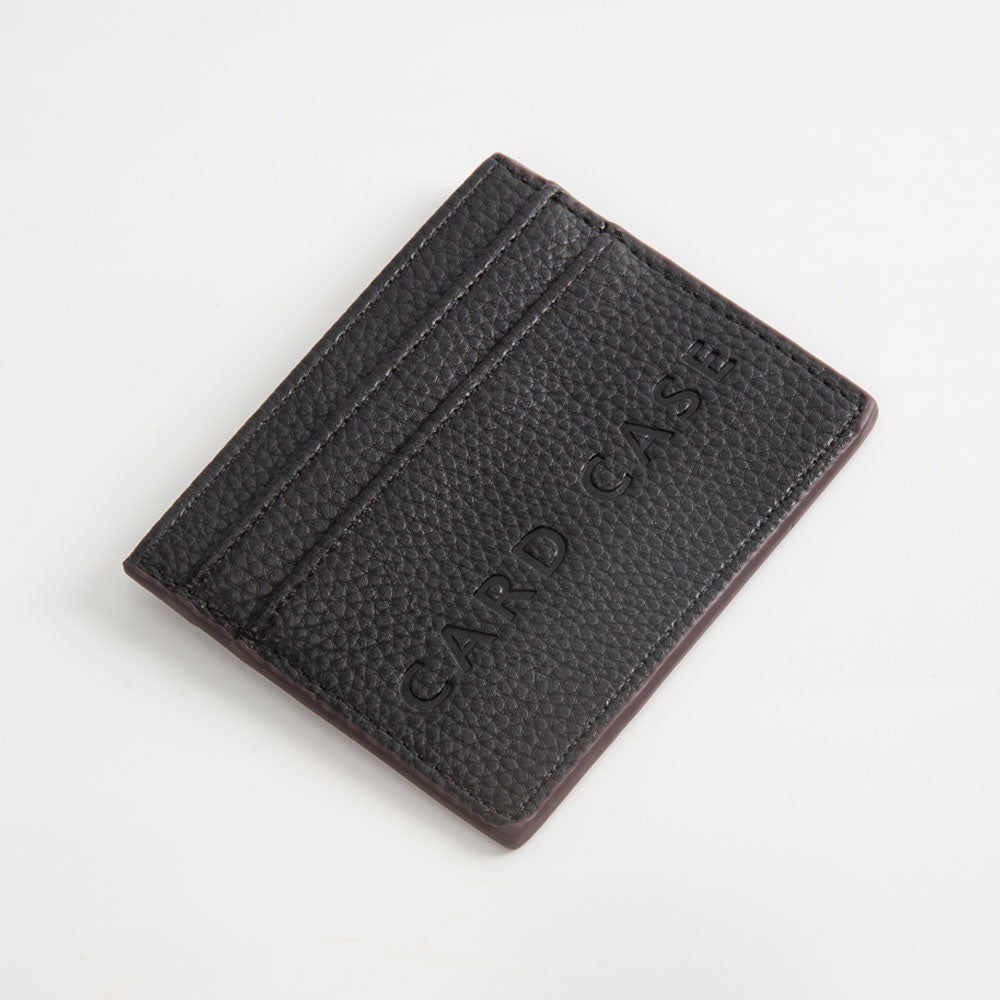 Madeline Love Black Textured Faux Leather Card Case Wallet - Bags & Wallets