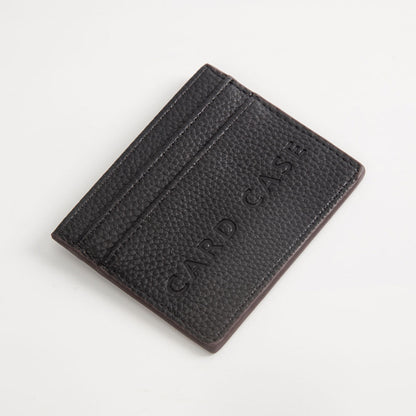 Madeline Love Black Textured Faux Leather Card Case Wallet - Bags & Wallets