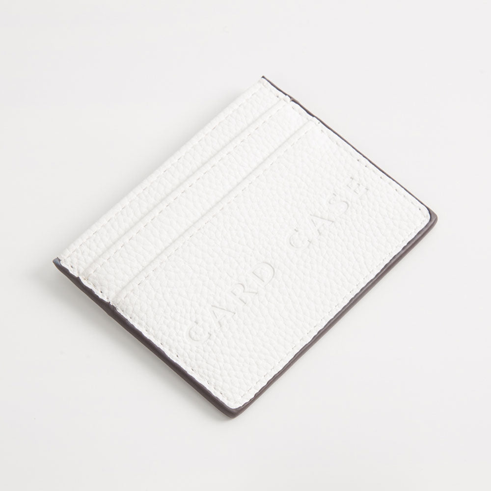 Madeline Love White Textured Faux Leather Card Case Wallet - Bags & Wallets