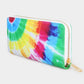 Madeline Love Multi Rainbow Spiral Tie Die Print Wallet - Bags & Wallets - desc