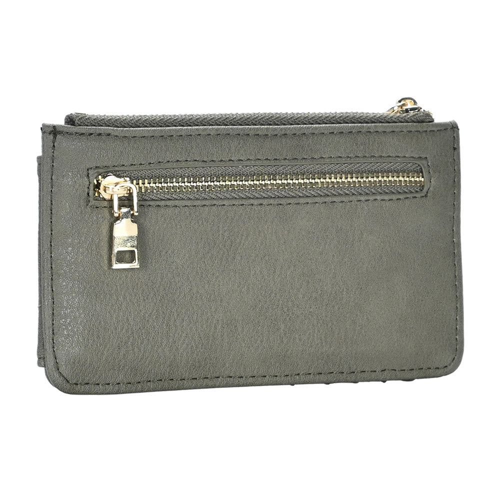 Madeline Love Olive Green Faux Leather Wallet - Bags & Wallets - extra