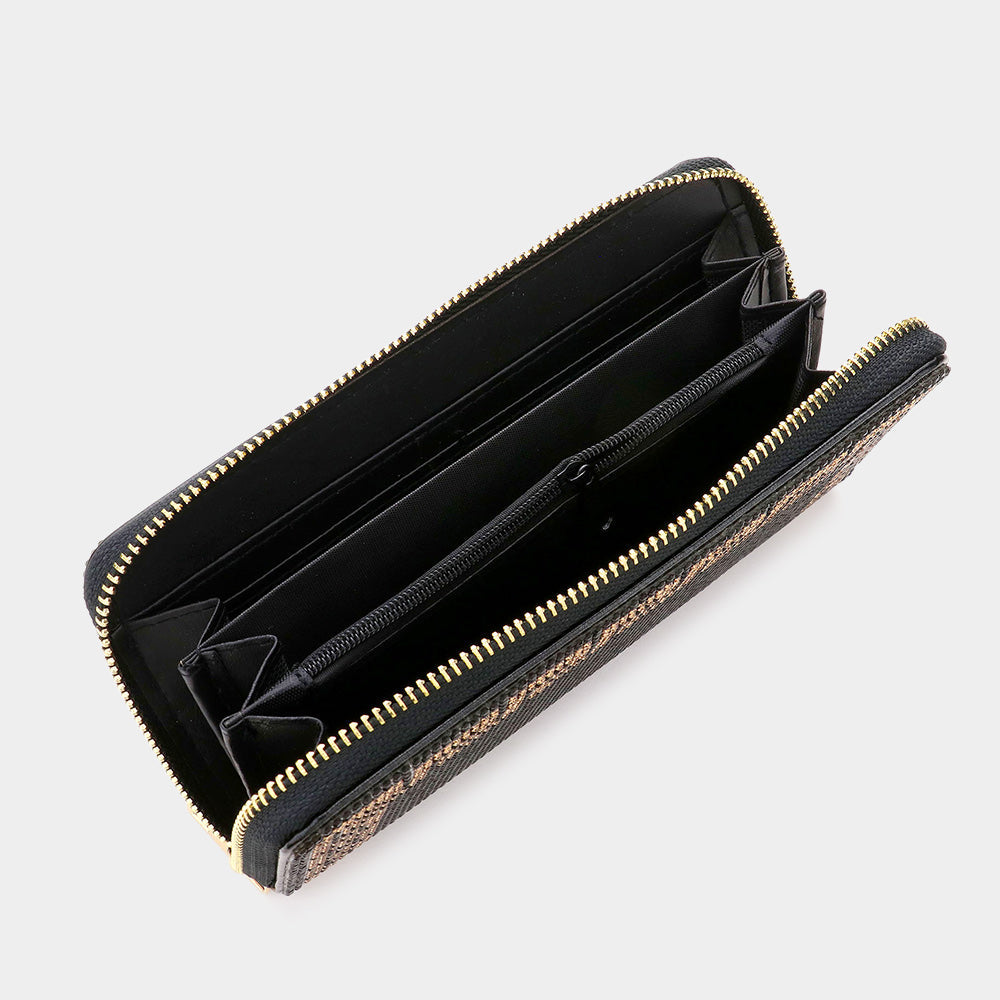 Madeline Love Yellow Bling Solid Zipper Wallet - Bags & Wallets - desc