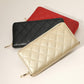 Madeline Love Silver Quilted Faux Leather Long Wallet - Bags & Wallets - extra