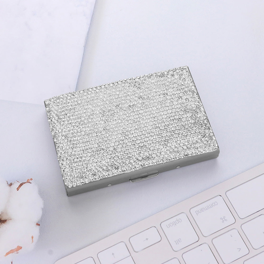 Madeline Love Clear Bling Studded Card Case - Bags & Wallets