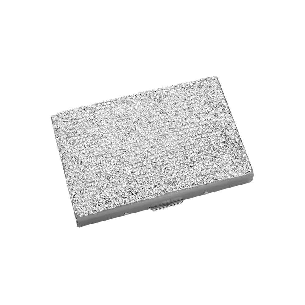 Madeline Love Clear Bling Studded Card Case - Bags & Wallets - desc