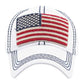 White American USA Flag Vintage Baseball Cap; Show your patriotic side with this cute patriotic  USA flag style American Flag baseball cap. Perfect to keep the sun out of your eyes, and to pull your hair back during exercises such as walking, running, biking, hiking, and more! Adjustable Velcro strap gives you the perfect fit.