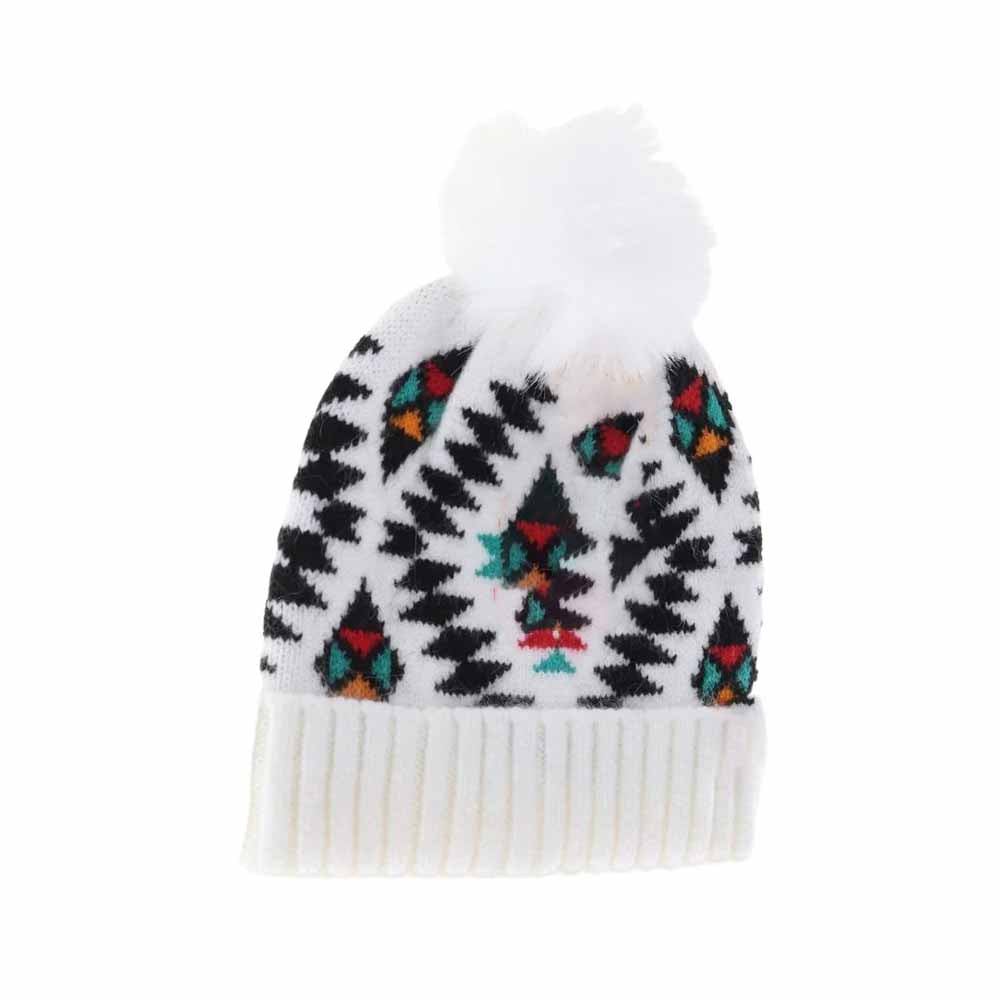 White BABY Aztec Patterned Faux Fur Pom C.C Beanie combines stylish tribal-inspired design with cozy warmth, perfect for keeping little ones comfortable during chilly days. Crafted with soft faux fur pom-pom detailing and a snug fit, this beanie offers both fashion and function, protecting delicate heads while adding a trendy touch to any cold-weather outfit. Durable and easy to wear, it’s an expert choice for practical and fashionable baby winter accessories.