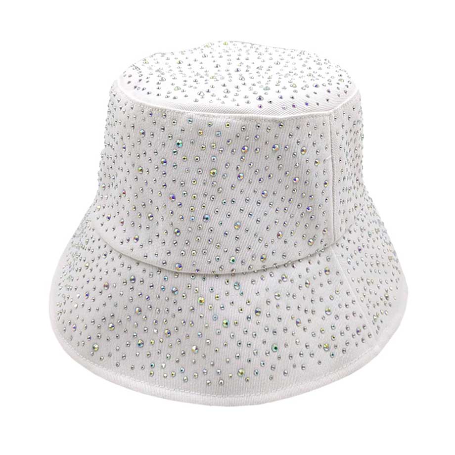 White Bling Bucket Hat, keep your styles on even when you are relaxing at the pool or playing at the beach. Large, comfortable, and perfect for keeping the sun off of your face, neck, and shoulders. Perfect summer, beach accessory. Ideal for travelers who are on vacation or just spending some time in the great outdoors.