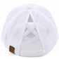 White C.C CHAOS COORDINATOR PATCH PONY CAP is the perfect accessory for any outfit. Made with high-quality materials, it features a stylish patch design and a comfortable ponycap fit. Stay organized and stylish with this practical and on-trend cap.
