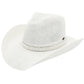 C.C Black Pearl Rhinestone Trim Cowboy Hat