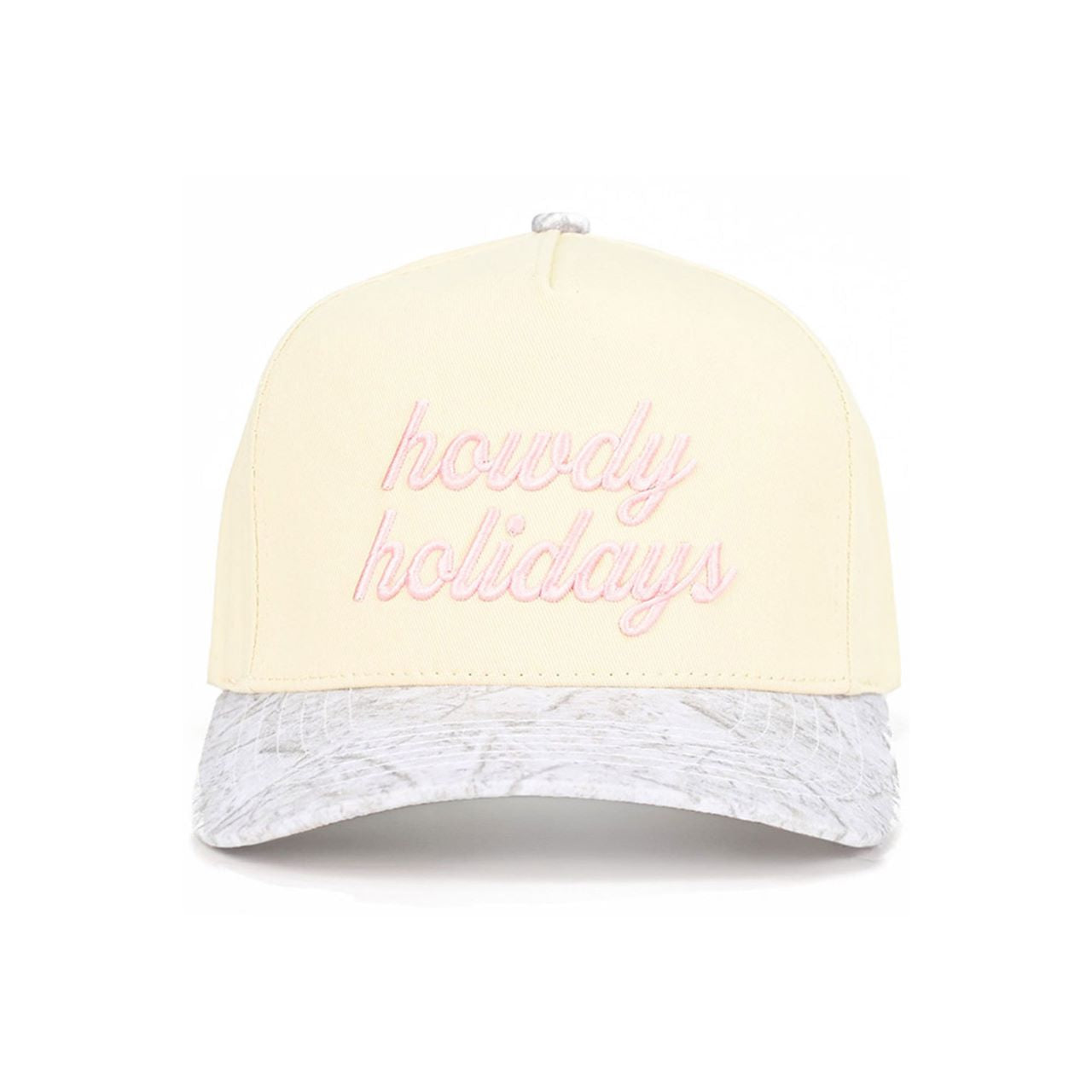 Celebrate the season in western style with the C.C “Howdy Holidays” Trucker Cap — a festive blend of comfort, charm, cheer. Featuring bold embroidered lettering on the front, this cap pairs breathable mesh panels with an adjustable snapback for a perfect fit.