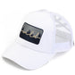 White C.C. WILD PATCH CRISS CROSS PONY CAP offers a stylish and functional way to keep your hair in place while out and about. The crisscross design adds a unique touch, while the wild patch adds a pop of colour to your outfit. Made with high-quality materials, this cap is durable and long-lasting.