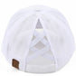 White C.C. WILD PATCH CRISS CROSS PONY CAP offers a stylish and functional way to keep your hair in place while out and about. The crisscross design adds a unique touch, while the wild patch adds a pop of colour to your outfit. Made with high-quality materials, this cap is durable and long-lasting.
