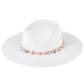 White Confetti Braided Chain Band hat combines sophisticated design with summer functionality. The distinctive braided chain band adds an elegant accent while providing superior sun protection. The lightweight construction ensures all-day comfort, making it an essential accessory for beach outings, garden parties, or casual summer strolls.