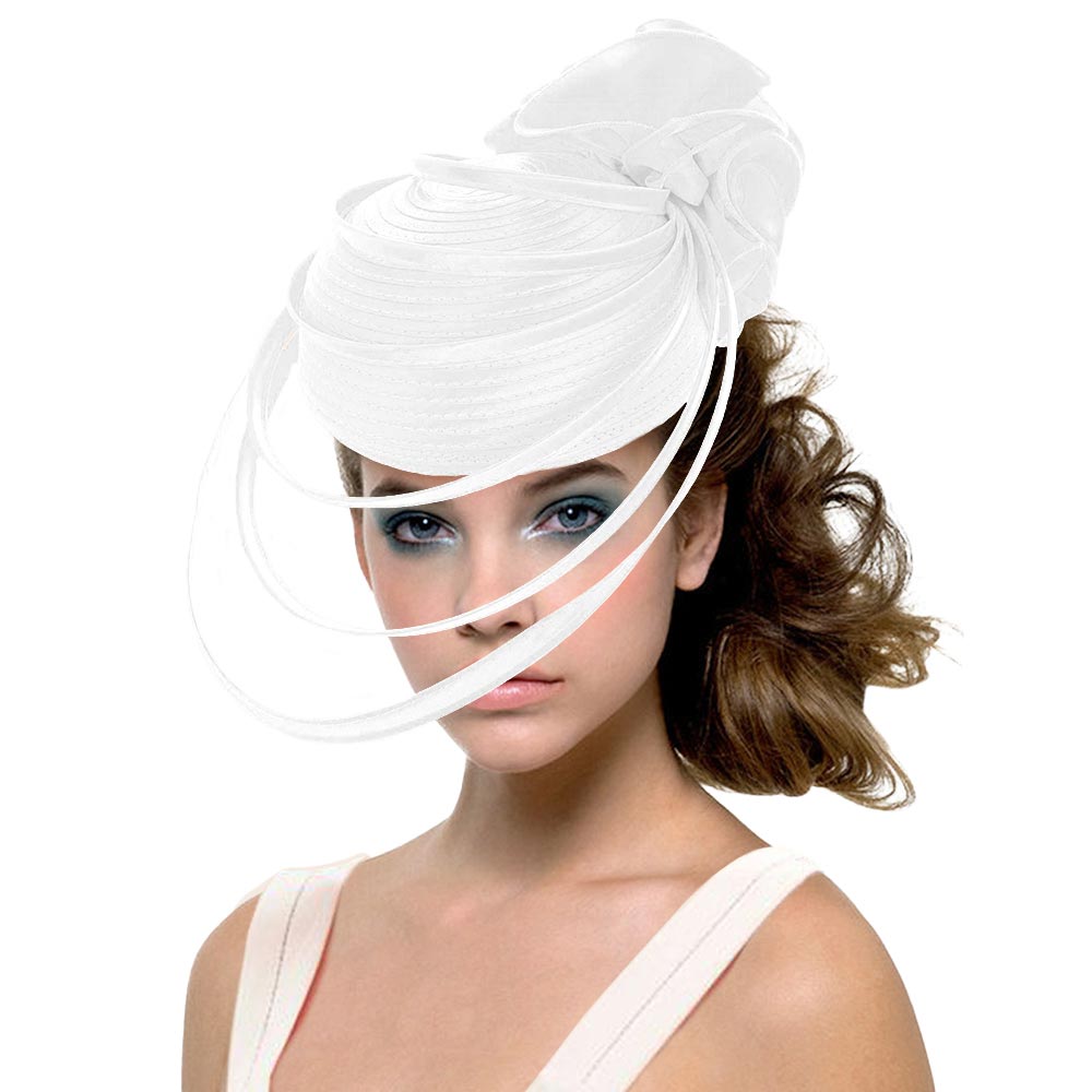 White Fabric Pointed Elastic String Dressy Hat, is an elegant and high fashion accessory for your modern couture. Unique and elegant hats, family, friends, and guests are guaranteed to be astonished by this elastic string dressy hat. The fascinator hat with exquisite workmanship is soft, lightweight, skin-friendly, and very comfortable to wear. The trendy and stunning style adds a touch of ethereal fairytale sparkle to your, which makes you more charming in the crowd.