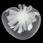 White Pearl Feather Mesh Flower Fascinator Headband, this accessory adds romance to any look. Made with delicate mesh and detailed with a feather flower and pearl accents, it is sure to become your go-to accessory for special occasions or any event. Perfect gift for birthdays, anniversaries, or any other significant day. 