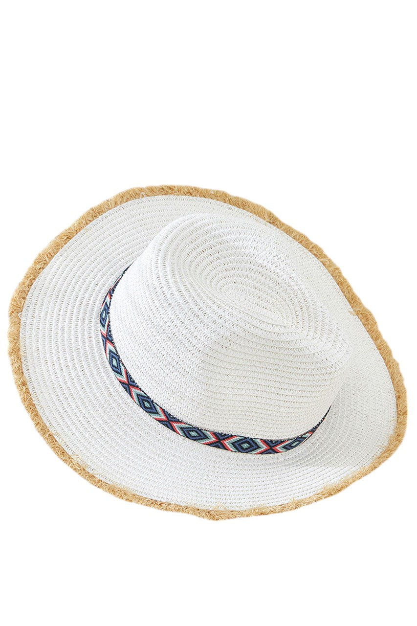 White Indian tribes trim frayed fedora hat design maintains optimal crown height and brim angle for enhanced facial complementarity. Crafted using specialized techniques that ensure structural integrity while preserving the distinctive cultural motifs, this sophisticated accessory represents the intersection of ethnographic authenticity and contemporary styling versatility.