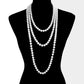 White Pearl Long Necklace, is the perfect marriage between timeless elegance and modern style. Handcrafted with pearls, this exquisite necklace is sure to become a staple in any jewelry wardrobe. Its contemporary design and luxurious materials make it a perfect choice for any occasion. Perfect occasional gift idea.
