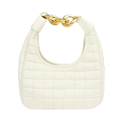 White Quilted Soft Tote Crossbody Bag,  the interior has enough capacity for keys, phones, cards, sunglasses, purses, lipsticks, books, and water bottles. A wonderful gift for your lover, family, and friends. Perfect for traveling, beach, parties, shopping, camping, dating, and other outdoor activities in daily life.