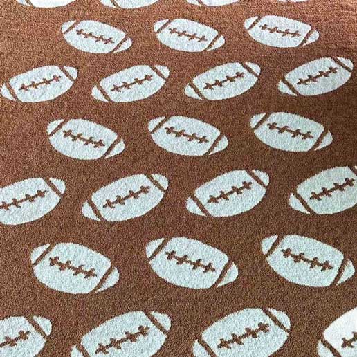 White Reversible Football Patterned Throw Blanket, is the perfect addition to your home décor and it's great for football fans! It offers two different football-inspired patterns. Enjoy cozy nights in with this reversible blanket and you won't have to miss any of the action on the field. Ideal gift for football lovers.