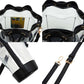 White-Solid Faux Leather Transparent Bucket Bag, The perfect accessory for your daily needs. Made of durable and trendy faux leather, this bag features a unique transparent design, allowing you to easily access your items while adding a touch of style to your outfit.