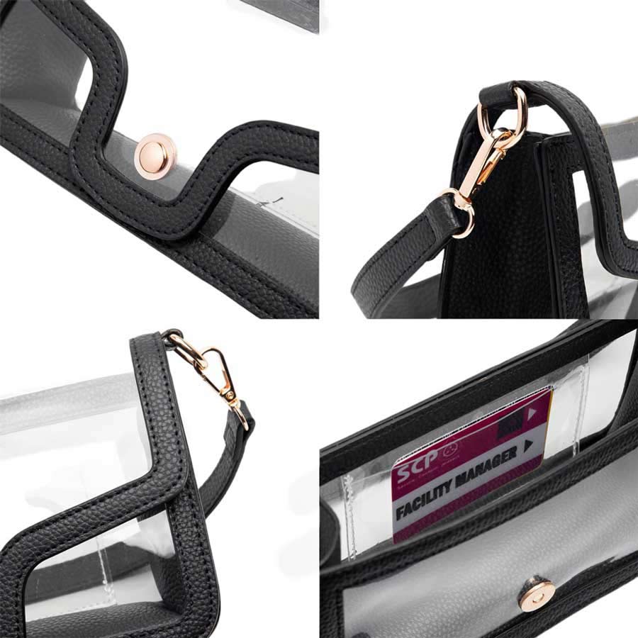 White Solid Faux Leather Transparent Rectangle Shoulder Bag, is sophisticated and stylish. Crafted with durable, high-quality faux leather, it features a transparent rectangular shape for a chic look. Carry it to your next dinner date or social event to add a touch of elegance. Perfect Gift for fashion enthusiasts.