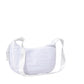 White Solid Nylon Sling Bag Crossbody Bag, is perfect to carry all your handy items with ease. This handbag features a top zipper closure for security that makes your life easier and trendier. This is the perfect gift idea for a birthday, holiday, Christmas, anniversary, Valentine's Day, etc.