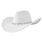 White Stone Embellished Band Pointed Solid Cowboy Fedora Panama Hat, is ideal for your western wardrobe. Crafted from quality materials, this fedora features a pointed crown and a stone-embellished band for a rugged and stylish look. Perfect for Country and western events or everyday wear.