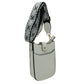 Vegan Leather Crossbody Bag with Adjustable Guitar Straps - White - Crossbody Bags