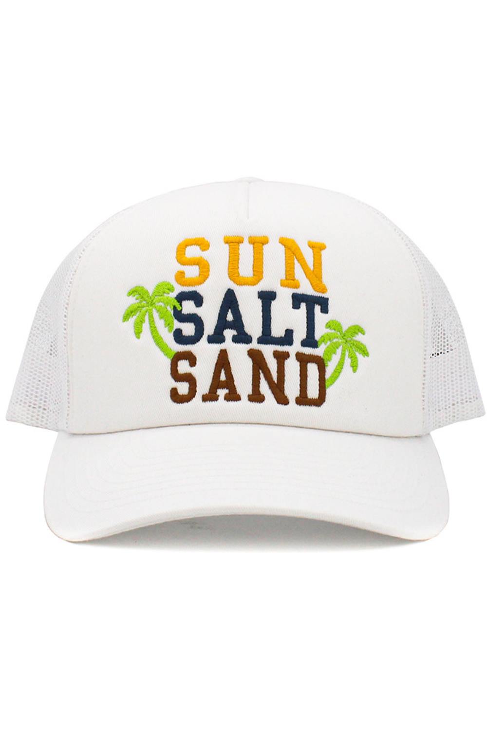 White SUN SALT SAND Vintage BaseCap captures a relaxed, sun-washed vibe with a classic distressed finish for effortless everyday style. Comfortable and easy to wear, it’s the perfect go-to cap for beach days, road trips, and casual outings.