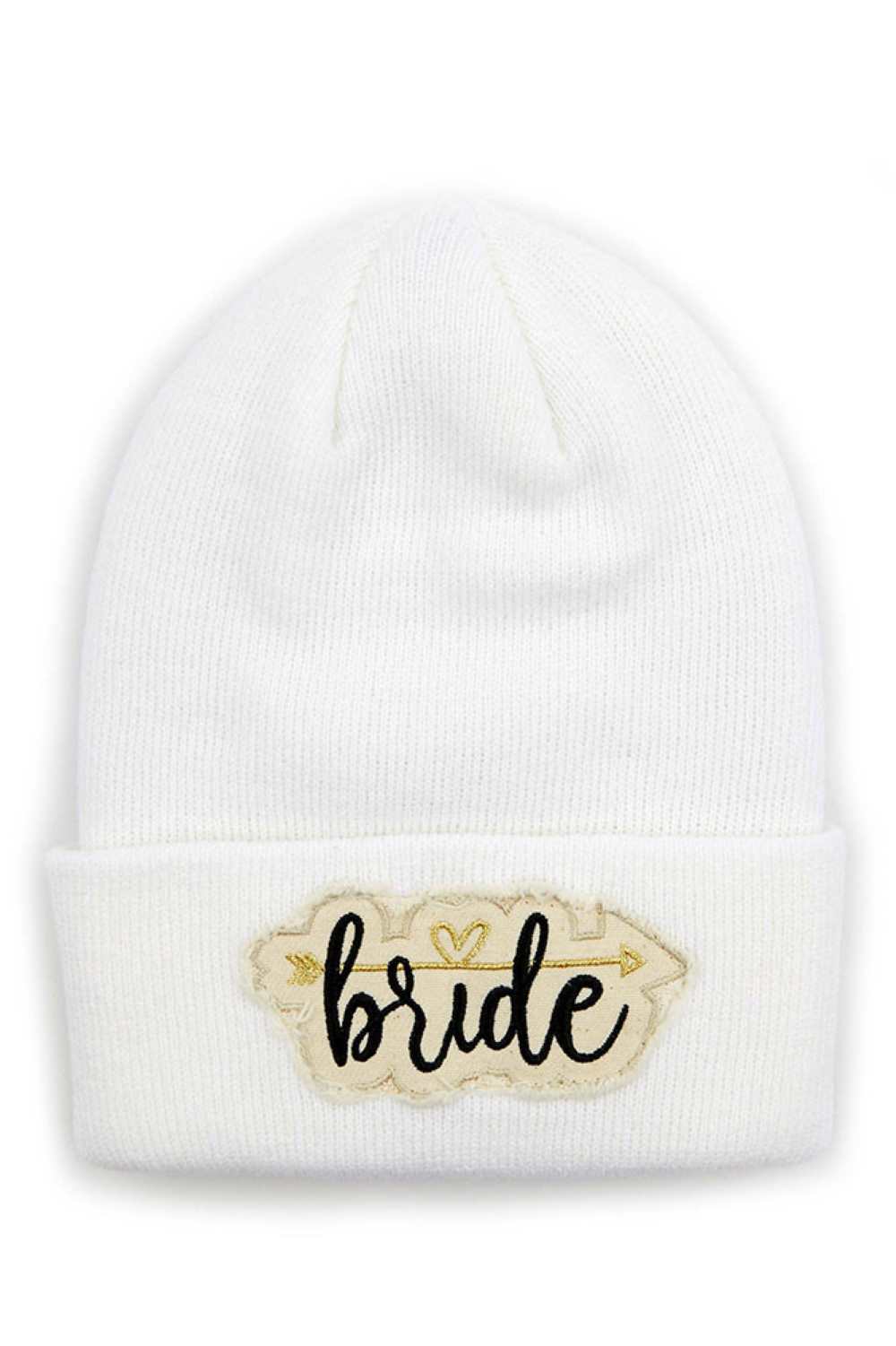 White The C.C Bribe Patch Knit Cuffed Beanie is a classic, cozy knit hat featuring a folded cuff and a stylish branded patch. Designed for warmth and casual style, it’s perfect for everyday wear during chilly days.