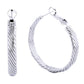White Gold Elegant hoop earrings crafted from hypoallergenic brass with a luxurious 14K gold and white dip finish. Featuring a secure omega closure for all-day wear, these 3.5cm diameter hoops offer timeless style with modern comfort. Lead and nickel compliant, making them perfect for sensitive skin. A versatile essential that transitions effortlessly from casual to formal occasions.