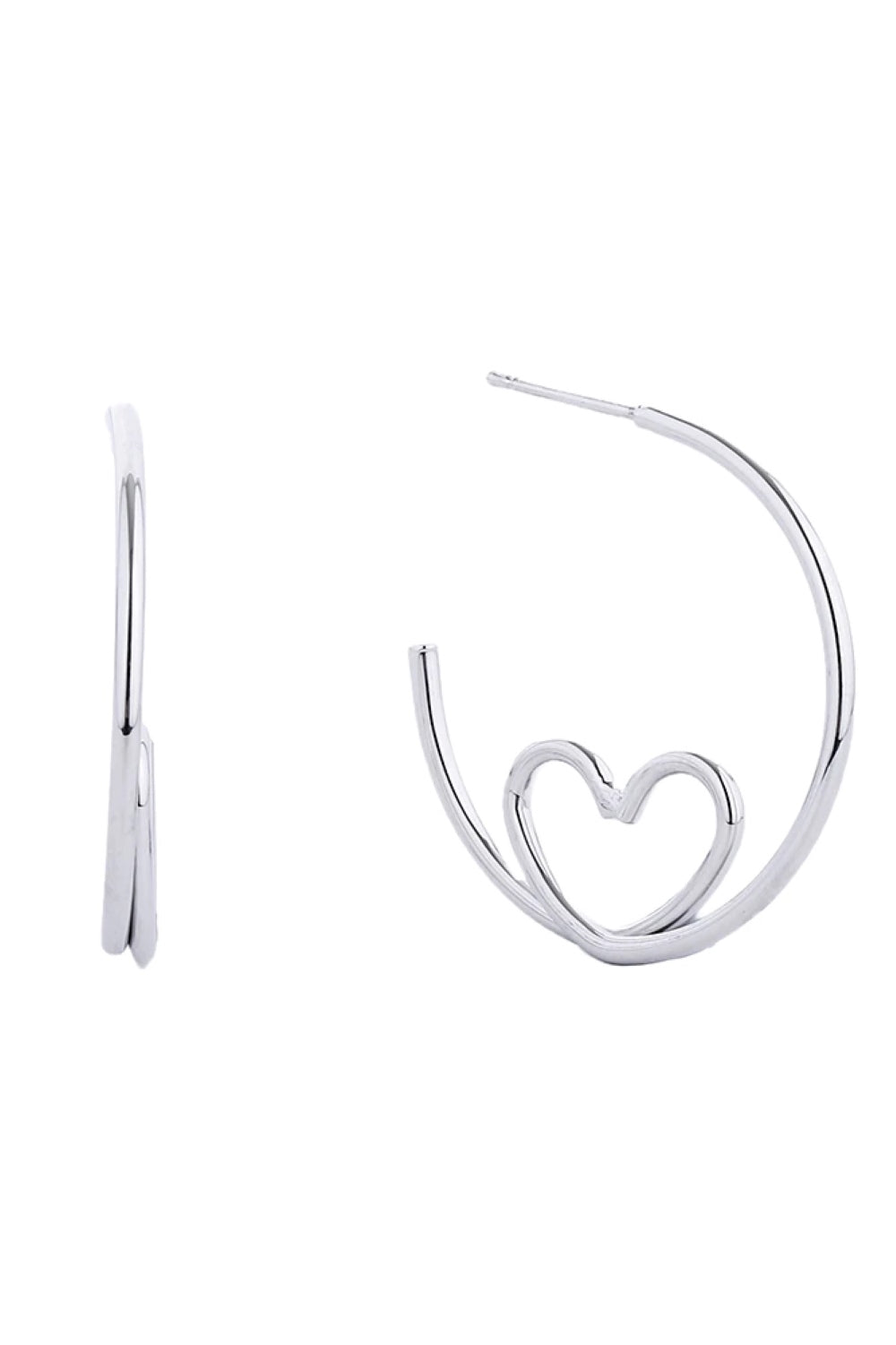 White Gold Elegant post hoop earrings crafted from hypoallergenic brass with a luxurious 14K gold or white gold dip finish. These versatile hoops feature a comfortable 3.2cm diameter, perfect for everyday wear or special occasions. Lead and nickel compliant, making them safe for sensitive skin. The durable construction ensures long-lasting shine and style.